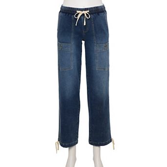 Juniors' Project Indigo Mid Rise Knit Jogger