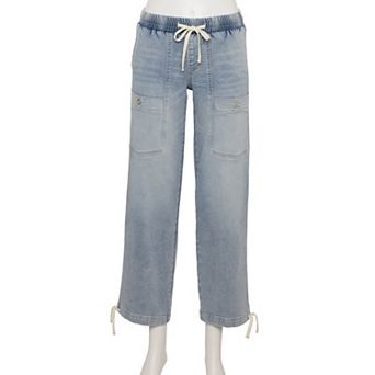 Juniors' Project Indigo Mid Rise Knit Jogger