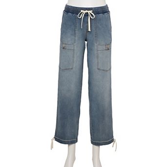 Juniors' Project Indigo Mid Rise Knit Jogger