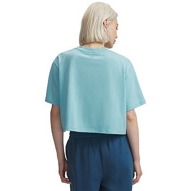 Women's Under Armour Script Heart Cropped Graphic Tee