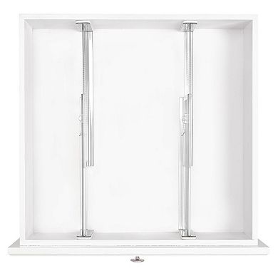 iDesign Set of 2 Plastic Adjustable Deep Drawer Dividers