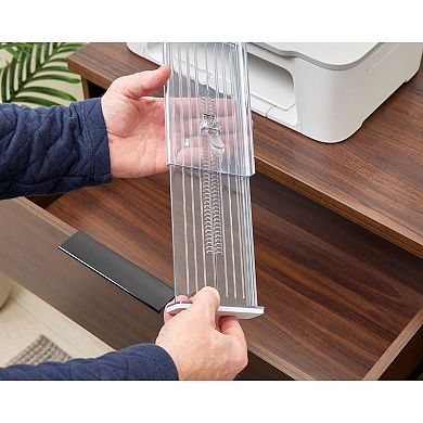 iDesign Set of 2 Plastic Adjustable Deep Drawer Dividers