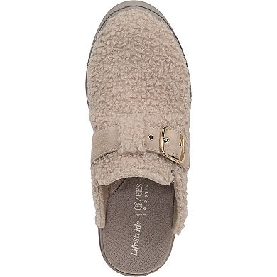 LifeStride Vibe-Cozy Women's Faux Fur Slip-On Mules