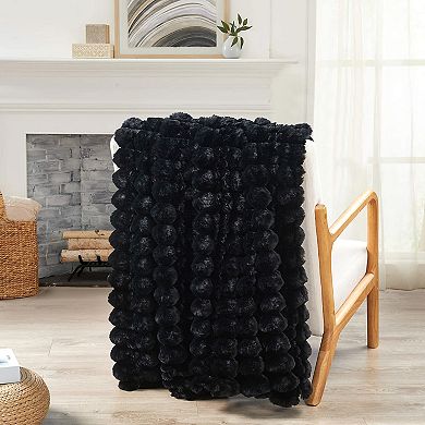 Home Soft Things Textured Bubble Throw Blanket