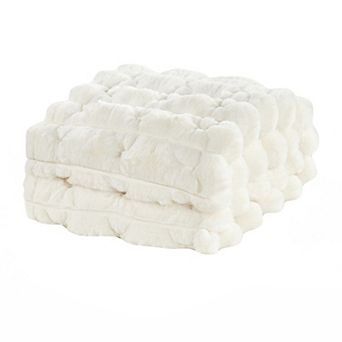 Home Soft Things Bubble Faux Fur Throw Blanket