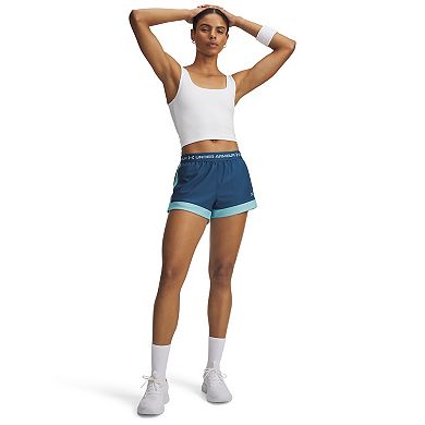 Women's Under Armour Tech Play Up Colorblock Shorts