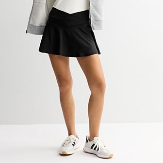 Juniors' SO® Crossover Sporty Skirt