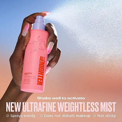 Mini All Nighter Waterproof Matte Makeup Setting Spray with 24HR Wear
