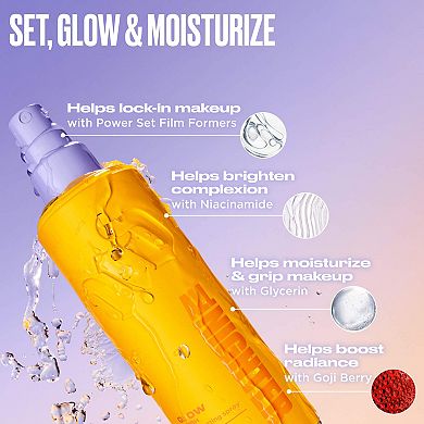 Mini All Nighter Glowing & Hydrating Waterproof Setting Spray with with 24HR Wear