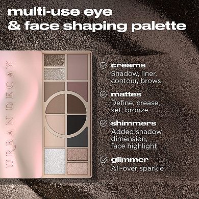 Naked Shaped Warm-Toned Makeup Palette for Eyes & Face