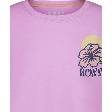 Girls 7-20 Roxy Graphic Tee with Hibiscus Design