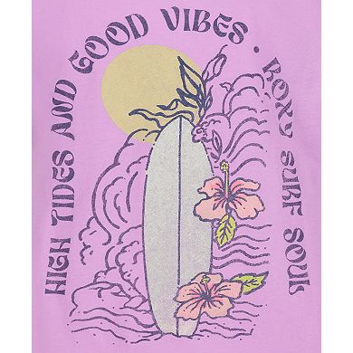 Girls 7-20 Roxy Graphic Tee with Hibiscus Design