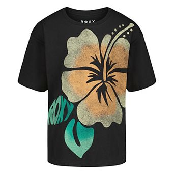 Girls 7-20 Roxy Hibiscus Graphic Oversized Tee