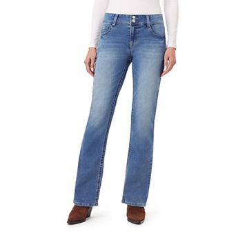 Juniors' WallFlower Luscious Curvy Mid Rise Bootcut Jeans