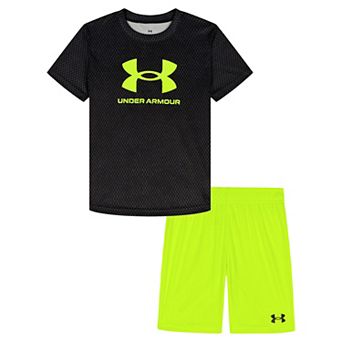 Baby & Toddler Boy Under Armour Printed Short Sleeve Top & Shorts Set