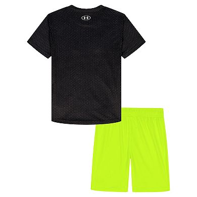 Baby & Toddler Boy Under Armour Printed Short Sleeve Top & Shorts Set