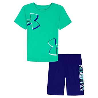 Baby & Toddler Under Armour Dimension Core 2 pc Short Sleeve Tee & Shorts Set