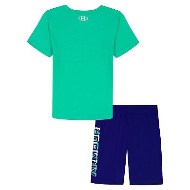 Baby & Toddler Under Armour Dimension Core 2-Piece Short Sleeve Tee & Shorts Set