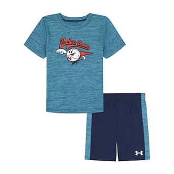 Baby & Toddler Under Armour 2 pc Short Sleeve Graphic Tee & Shorts Set