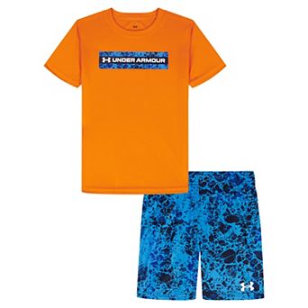 Baby & Toddler Under Armour UA Tech Printed 2 pc Short Sleeve Tee & Shorts Set