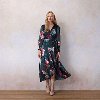 Petite LC Lauren Conrad Long Wrap Maxi Dress