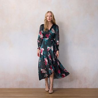 Petite LC Lauren Conrad Long Wrap Maxi Dress