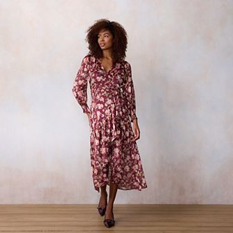 Petite LC Lauren Conrad Long Wrap Maxi Dress