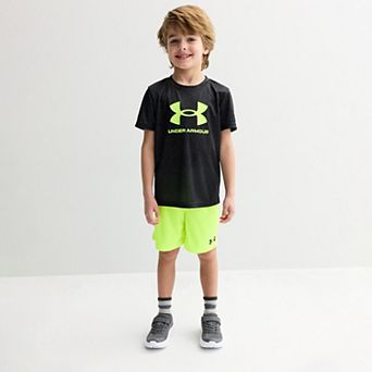 Boys 4-8 Under Armour Printed Tech 2 pc Short Sleeve Tee & Shorts Set