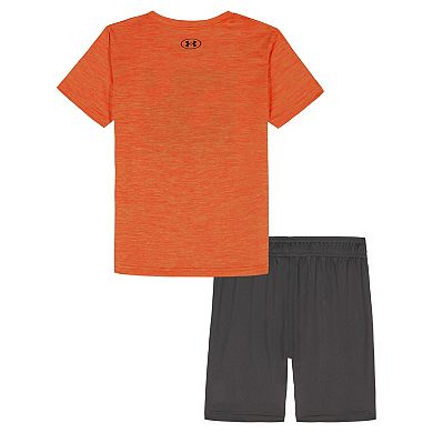 Boys 4-7 Under Armour 2-Piece Twist Logo Short Sleeve Tee & Shorts Set