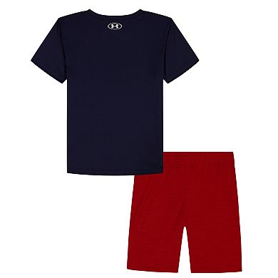 Boys 4-7 Under Armour 2-Piece Soccer Graphic Tee & Shorts Set