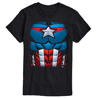 Men's Marvel Captain America Costume Graphic Tee