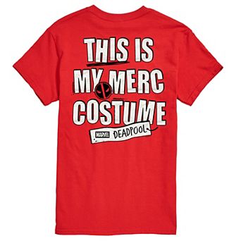 Men's Marvel Deadpool This Is My Merc Costume Graphic Tee