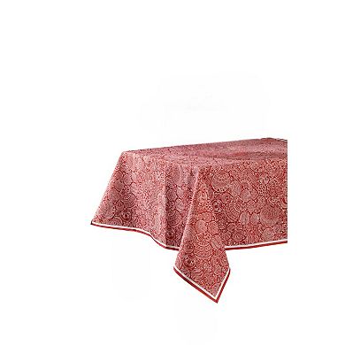 Festive Red Christmas Tablecloth for Holiday Decoratig