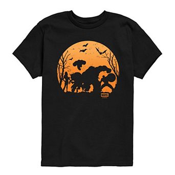 Boys 8-20 Marvel The Avengers Halloween Silhouette Graphic Tee