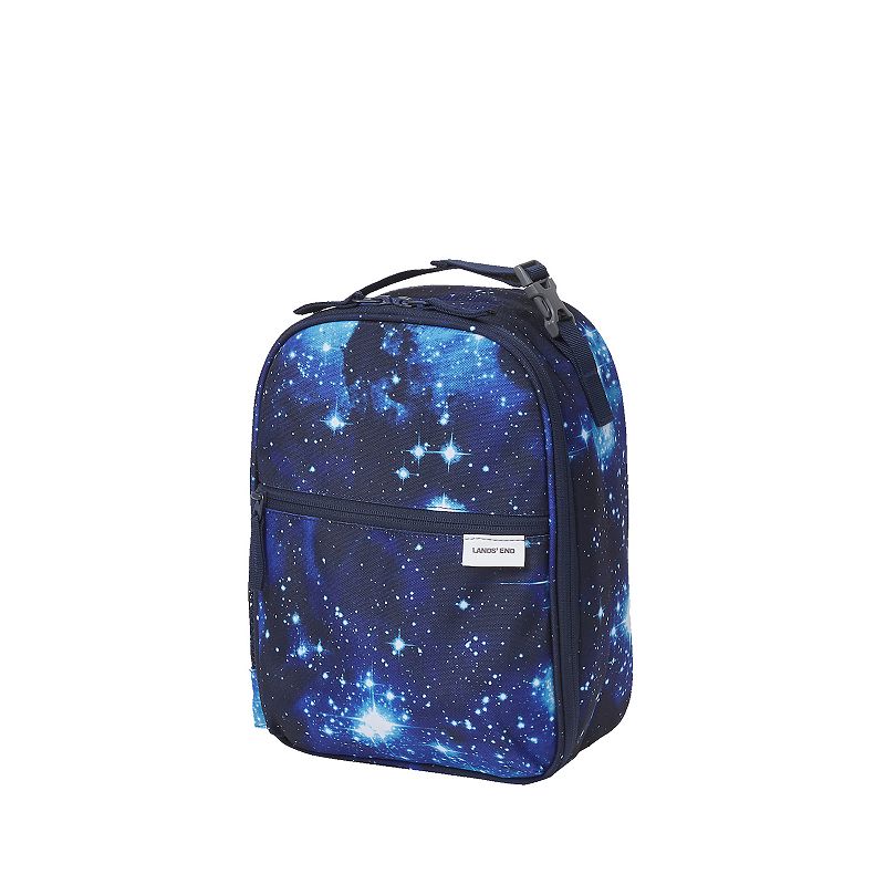 Lands' End Soft-Sided Printed Lunch Box, Blue Mystery Galaxy