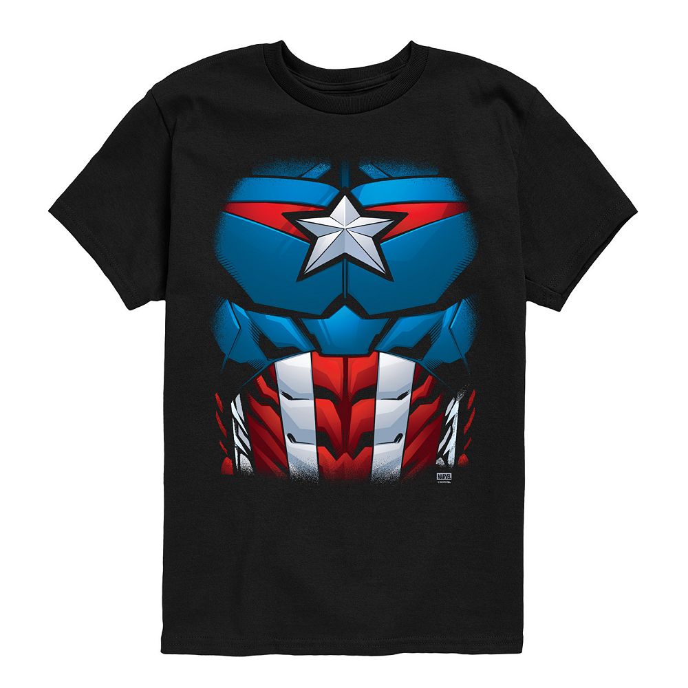 Boys 8-20 Marvel Captain America Costume Graphic Tee