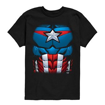 Boys 8-20 Marvel Captain America Costume Graphic Tee