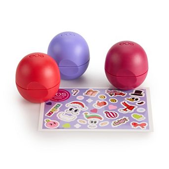 eos Holiday 3 pk Sphere with Stickers