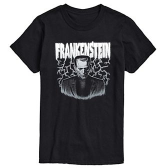 Men's Universal Monsters Frankenstein Lightning Graphic Tee