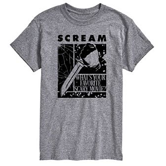 Men's Scream What's Your Favorite Scary Movie Graphic Tee