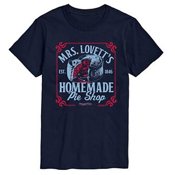 Men's Sweeney Todd Mrs. Lovetts Homemade Pie Shop Graphic Tee