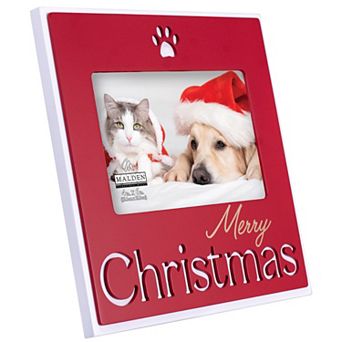 Malden 4" x 6" Merry Christmas Paws Picture Frame