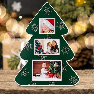 Malden 3-Opening Christmas Tree Picture Frame