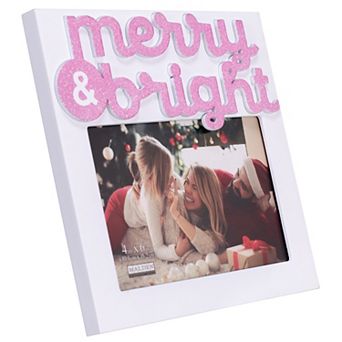 Malden 4" x 6" Merry and Bright Picture Frame