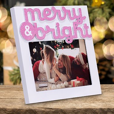 Malden 4" x 6" Merry and Bright Picture Frame