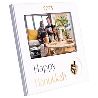 Malden 4" x 6" Happy Hanukkah Picture Frame 2025