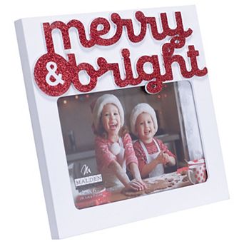Malden 4" x 6" Merry and Bright Picture Frame
