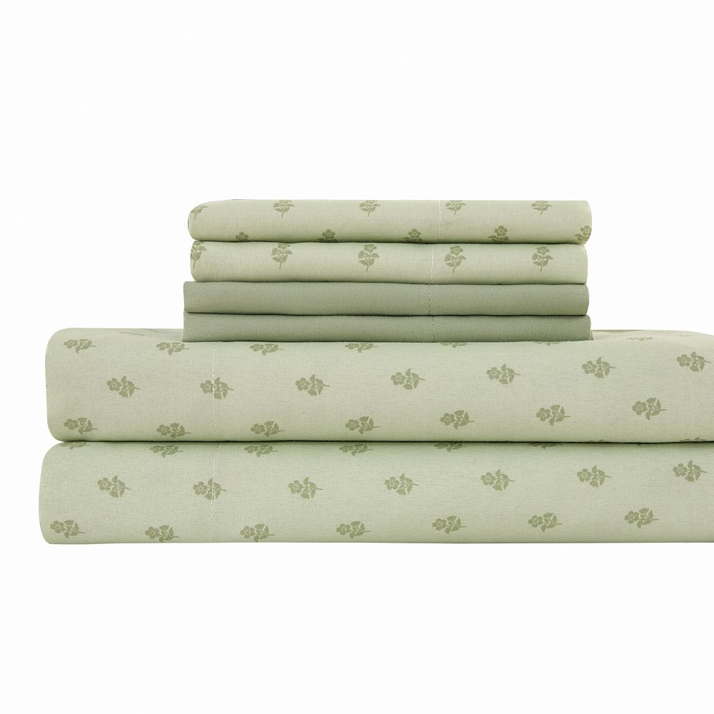 FLOWER Altavida Ultra-Soft Wrinkle Resistant Sheet Set with 2 Bonus Pillowcases