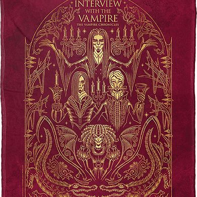Warner Bros. WB 100 Vampire Chronicles Silk Touch Throw Blanket 50x60 Inches