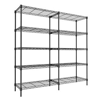 5 tier Storage Shelves, Metal Shelving for Storage Adjustable Shelving,Garage Shelving